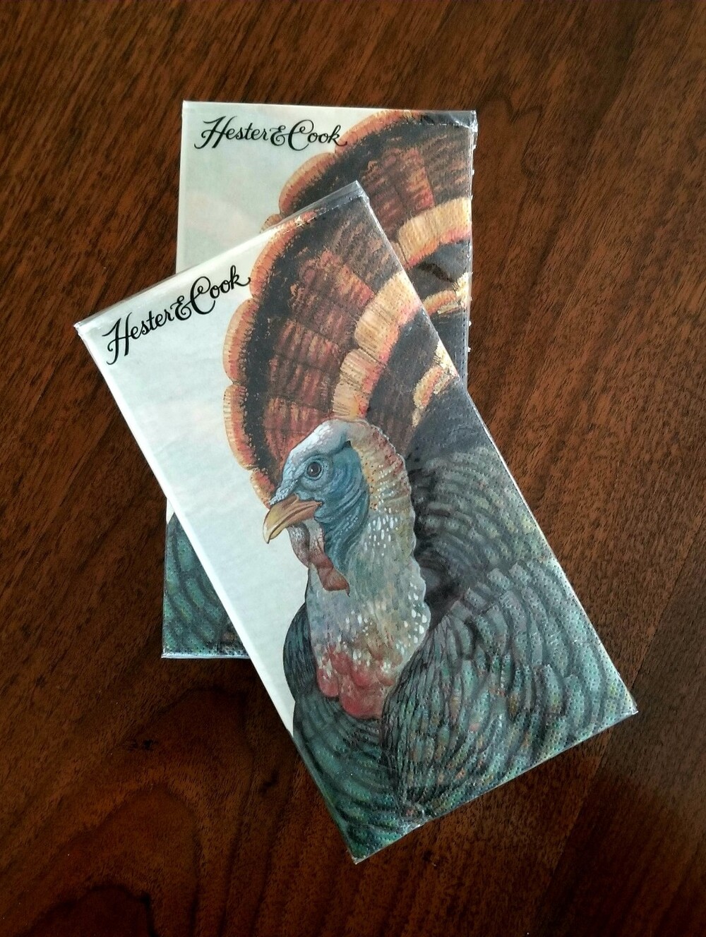 Hester & Cook "Heritage Turkey" Dinner Napkins - 2 Sets of 16 Napkins